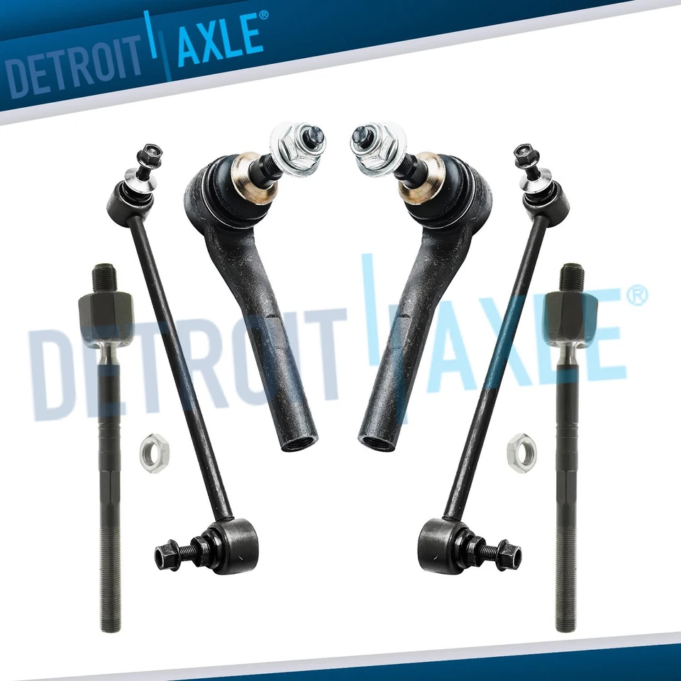 Barras estabilizadoras delanteras extremos exteriores interiores de varilla de amarre para BMW 525i 528i 530i 535i 545i 550i Foto 1 de 4