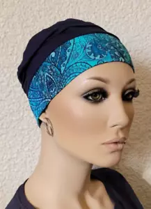 Leichte CHEMO MÜTZE Kopfbedeckung Cap weich bequem Chemomütze Einlagig Anna NEU - Bild 1 von 6
