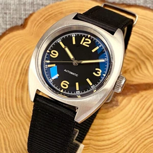 Reloj para hombre 36 mm militar 20 ATM esfera árabe AR doble cúpula cristal de zafiro NH35A - Imagen 1 de 6