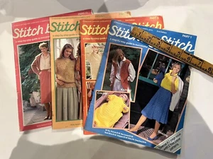 Vintage 1982 Marshall Cavendish Stitch By Stitch Magazines 2nd Edition X 4 - Picture 1 of 13