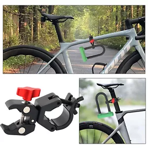 U-Lock Holder Bike Lock Bracket All Metal Heavy Duty Securely U Lock Mount Clamp - Picture 1 of 9