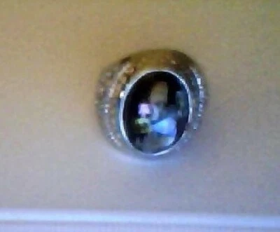 ANILLO CONCHA DE ABULÓN OSCURO PLATEADO PARA HOMBRE - LIQUIDACIÓN Foto 1 de 2