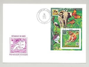Niger 1996 Scouts, Rotary, Animals, Butterflies 4v Imperf Deluxe S/S on 4 FDC