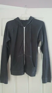 OLD NAVY NWT Girls Hooded Hoodie Full Zip Pocket Jacket Size XXL 16 Gray New - Picture 1 of 4