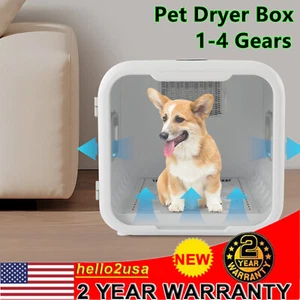 Pet Hair Dryer Box Blow Dryer 70L Capacity For Cats And Small Dogs Drying Blower - Picture 1 of 16