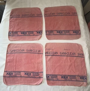 Posten 4 Vintage LADENLAPPEN KEX National Service SANI CLEAN Reinigungstuch AUTOMECHANIKER - Bild 1 von 6
