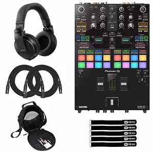 Pioneer DJM-S7 Scratch Battle Bluetooth 2 Channel Pro DJ Mixer w Headphones - Picture 1 of 12