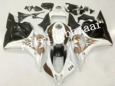 Fit for 2009-2012 CBR600RR Phoenix White Matte Black ABS Injection Fairing Kit - Imagem 1 de 4
