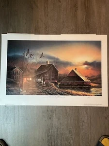 1986 Terry Redlin "Prepared for the Season" Painting Picture Print - Picture 1 of 4