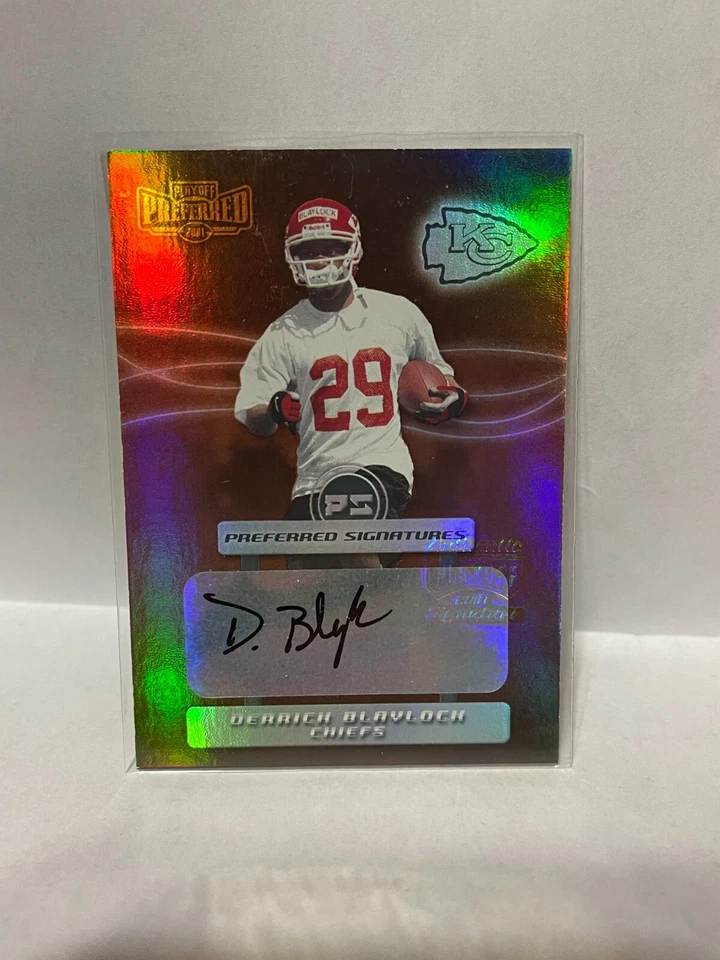 2001 Playoff Preferred Signatures Bronze #24 Derrick Blaylock SSP - Image 1 of 1