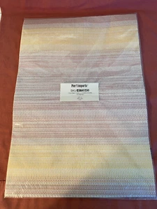 Pier 1 Imports 4 Piece Placemats Warm Stripe 13" x 19" 100% PVC Coated Polyester - Picture 1 of 3