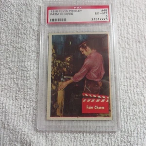PSA #6 - Elvis Presley 1956 Bubbles, Inc. Gum Card #48 - Farm Chores - Bild 1 von 2