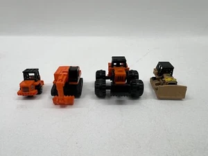 lotto di 4 camion da costruzione micro macchine vintage di Galoob 1986 - Foto 1 di 4