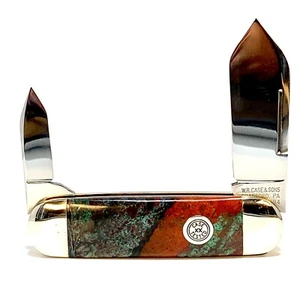 1994 W.R. CASE & SONS TESTED XX 72050 ELEPHANT TOE EXOTIC CUSTOM GEMSTONE HANDLE - Picture 1 of 17