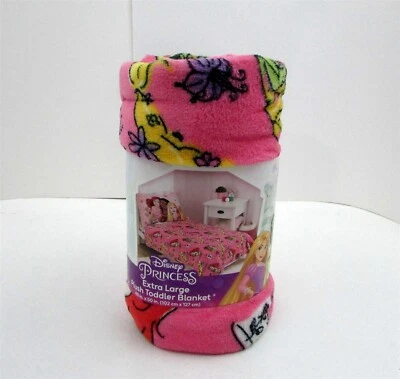 Disney Princess Plush Toddler Blanket, Pink, 40"x50", Girl - Image 1 of 4