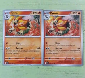 Lot of 2 Pokémon TCG; SV02: Paldea Evolved (PAL)- ×2 Pyroar 032/193 - Picture 1 of 11