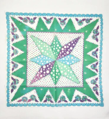 Pañuelo de algodón cuadrado de bolsillo vintage auténtico Emilio Pucci LEER Foto 1 de 4