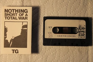 Throbbing Gristle - Nothing Short Of A Total War UK cassette TESTED Psychic TV - Foto 1 di 1