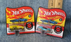 SET OF 2 MINIATURE HOT WHEELS CARS Vintage Christmas Tree Ornaments Mattel ORN16 - Picture 1 of 2
