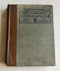 Antique 1901 HC Book World Geography Home School Photos Color Maps Tarr McMurry - Imagen 1 de 24