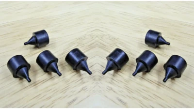 8 GAS DOOR/LICENSE PLT/ASH TRAY BUMPERS! FOR CLASSIC GM BUICK CHEVY OLDS CAD ETC - Image 1 of 4