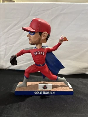 Texas Rangers Super Hero Cole Hamels Bobblehead 2017 - sin caja Foto 1 de 4