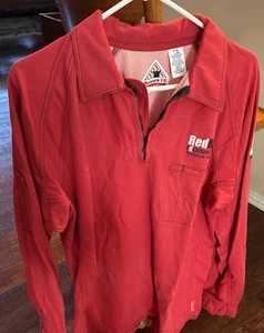 Bulwark FR IQ Series 1/4 Zip Pullover Jacket Size L ARC Rating  NEW Flame Resist - Picture 1 of 8
