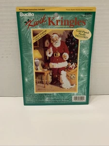 BUCILLA Kwik Kringles SPIRIT OF SANTA Claus 5x7 Cross Stitch Kit #84095 - Picture 1 of 4