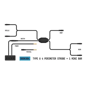 Warning Light Wiring Harness; StrobeLink; Used With Type A Perimeter Strobe - Picture 1 of 3