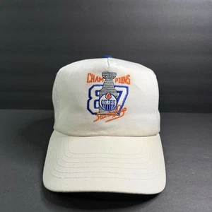Vintage NHL Edmonton Oilers CCM Snapback Mütze Kappe. Verstellbar - Bild 1 von 9
