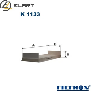 FILTER INTERIOR AIR K 1133 FOR MAN ÜL TGA TGM TGL TGX TGS LION´S/REGIO/COACH TGA - Picture 1 of 8