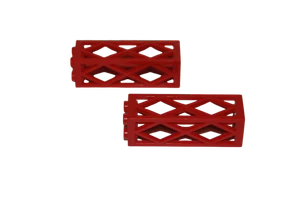 2 Lego® TRAIN Railway 9V RC Support Pillar 2x2x4 RED - Picture 1 of 1
