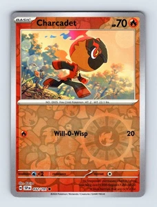 Gouging Fire SV08: Surging Sparks Rare Reverse Holo 038/191 NM/LP Pokemon Cards - Picture 1 of 2
