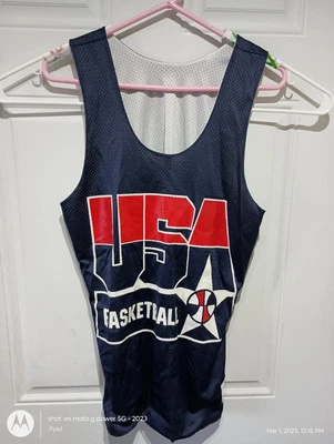 Camiseta deportiva vintage campeona 1992 Juegos Olímpicos de baloncesto de Estados Unidos (M) malla de colección Dream Team Foto 1 de 4