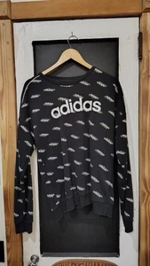 felpa uomo nera logo Adidas etichetta mancante piccola - Foto 1 di 5