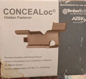 Sujetadores de cubierta ocultos TimberTech CONCEALoc con tornillos - Caja de 175 R2461RBTT - Imagen 1 de 6