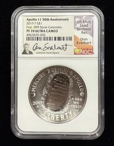 2019-P $1 Apollo 11 50th Anniversary Proof Silver Dollar NGC PF70 UCAM Item#262 - Picture 1 of 4