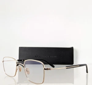 Brand New Authentic MASUNAGA Eyeglasses GMS 107 #49 Gold 48mm Frame - Picture 1 of 5