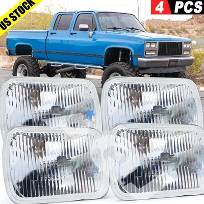 4PCS LED Headlight 6000K High Low beam For GMC R3500 1989-1991 Foto 1 de 4