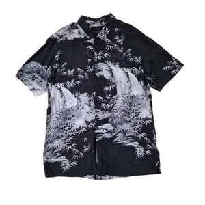 Camisa AllSaints Para Hombres Talla Pequeña Java SS Verano Manga Corta Viscosa Vacaciones - Imagen 1 de 12