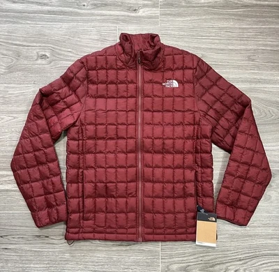 The North Face Men’s Thermoball Insulated Full Zip Red Jacket BNWT $230 Genuine - Image 1 of 3