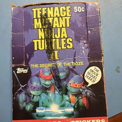 Teenage Mutant Ninja Turtles - TMNT 2 Secret of the Ooze Card Box - 28 Wax Packs - Image 1 of 4