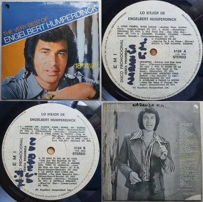 ENGELBERT HUMPERDINCK THE VERY BEST OF 1976 PROMO WL B&W BACK CVR CHILEAN PRS!!! - Image 1 of 4