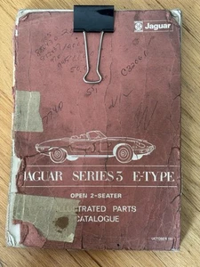 Original Jaguar Series 3  E-Type Factory Parts Catalogue 1972 Publication PC1 - Picture 1 of 5