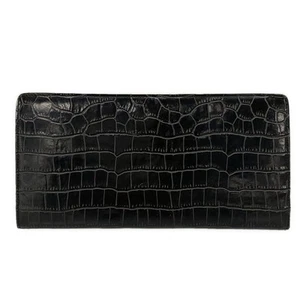 Auth stellamccartney - Black Gold Synthetic Leather Hardware Long Wallet - Picture 1 of 14