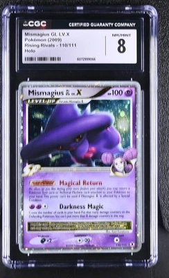 CGC 8 Mismagius GL LV.X 2009 Rising Rivals 110/111 Holo Pokemon Card - Image 1 of 2