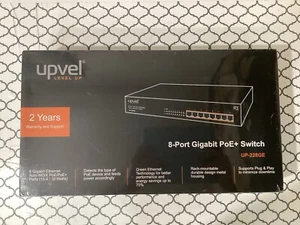 8-port Gigabit PoE Switch Rack-mount UPVEL UP-228GE Brand New Sealed - Picture 1 of 16