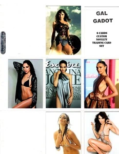 GAL GADOT CUSTOM NOVELTY TRADING CARD 6 CARDS SET - Picture 1 of 2
