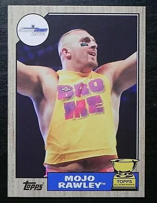 2017 Topps Heritage WWE ROOKIE #59 MOJO Rawley SMACKDOWN - Image 1 of 2