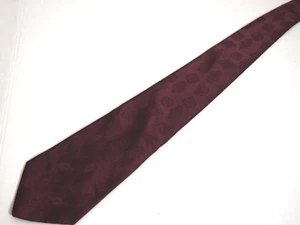 Macy's The Men's Store Mens Necktie Tie Burgundy Red Subtle Geometric 57" - Picture 1 of 4